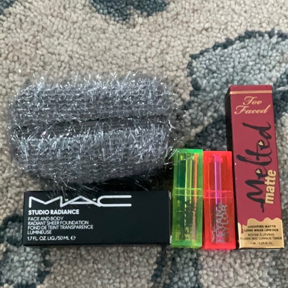 lot of a few makeup products